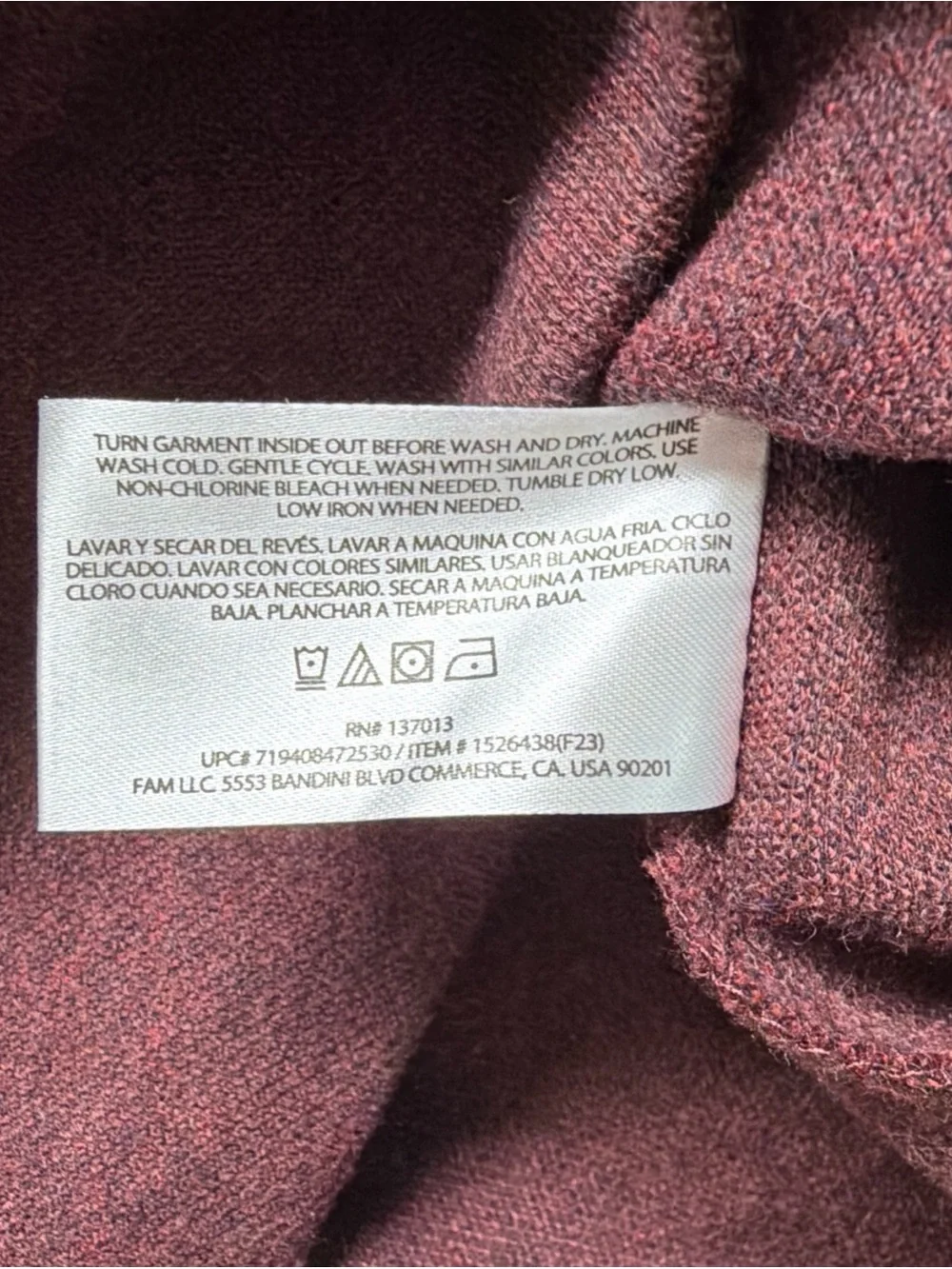 Banana Republic Men's Large Crewneck Sweater Red Burgundy